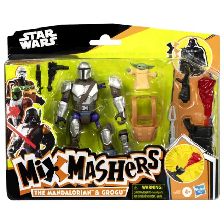 Star Wars Mix Mashers The Mandalorian & Grogu figurina deluxe 12cm poza produsului