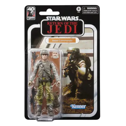 Star Wars Episode VI 40th Anniversary Black Series Figurina de acțiune Rebel Commando 15 cm termékfotója