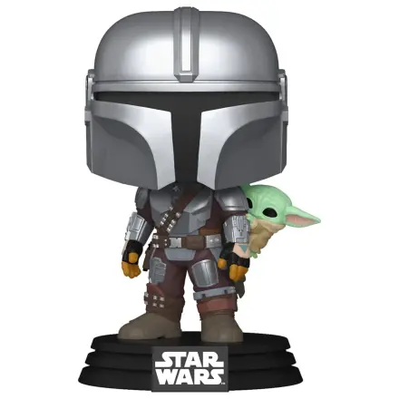 Star Wars: The Mandalorian and Grogu Funko POP! Figurină Bobblehead de vinil The Mandalorian with Grogu 9 cm poza produsului