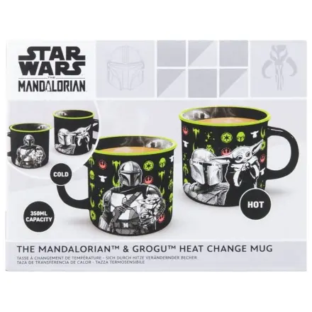 Star Wars: The Mandalorian Heat Change Mug Mandalorian si Grogu poza produsului