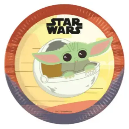 Star Wars The Mandalorian Farfurii de Hârtie 8 bucăți 23 cm FSC poza produsului