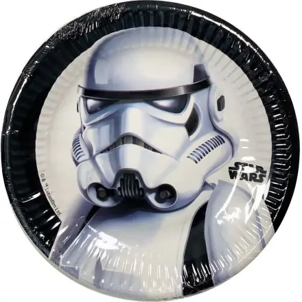 Star Wars Troopers Farfurii de Hartie 8 buc 19.5 cm poza produsului