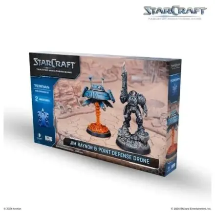 StarCraft TMG Set Expansiune Erou Terran: Jim Raynor & Drona de Aparare Punctuala poza produsului