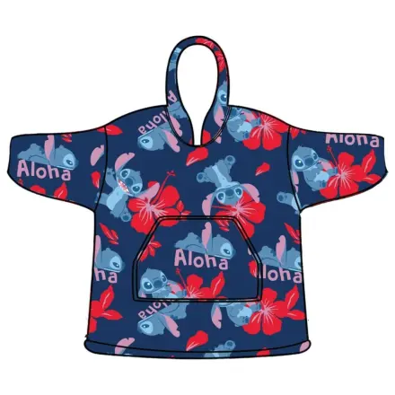 Stitch Aloha Adult Wearable Plush Pătură Fleece Poncho poza produsului