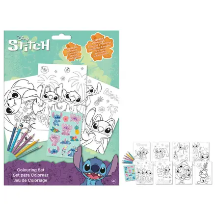 Stitch Aloha set de colorat cu stickere poza produsului