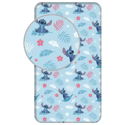 Stitch Blue Cearceaf cu elastic 90x200 cm poza produsului