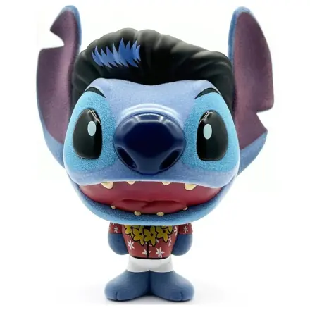 Stitch Elvis Blue Hawaiian Bhunny Flocked Vinyl Figurina de vinil flocat poza produsului