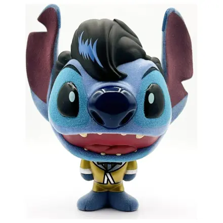 Stitch Elvis Gold Suit Bhunny Flocked Figurina de vinil poza produsului
