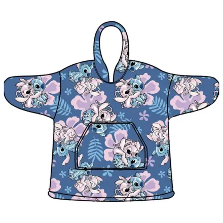 Stitch Hibiscus Slip-On Pătură din fleece pluș, Poncho 3-6 Ani poza produsului
