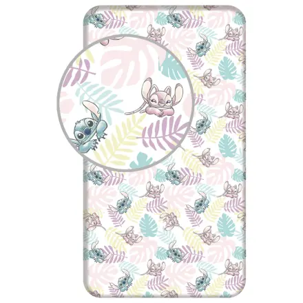 Stitch Leaves Cearceaf cu elastic 90x200 cm poza produsului