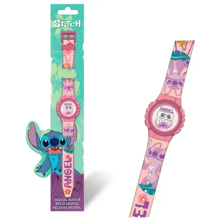 Stitch Pink Angel ceas digital poza produsului