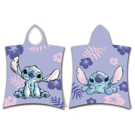 Stitch Purple proasp plaja prosop poncho poza produsului
