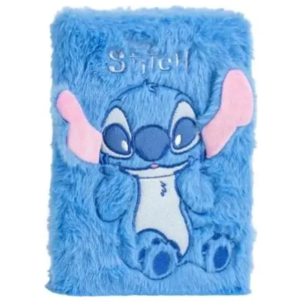 Stitch Smiley Premium Fur Caiet Marimea A5 poza produsului