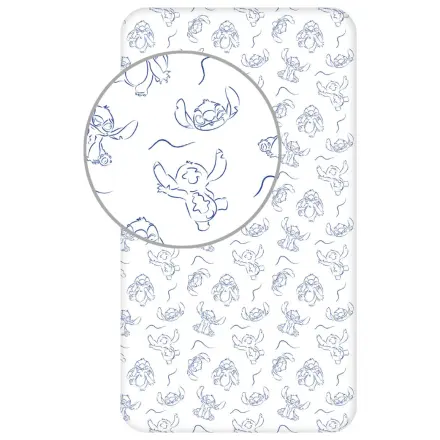 Stitch Stellar Waves Cearceaf cu elastic 90x200 cm poza produsului