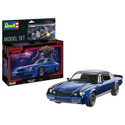 Stranger Things Model Kit Set 1/25 Chevy Camaro Z/28 (Aqua Color) 19 cm poza produsului