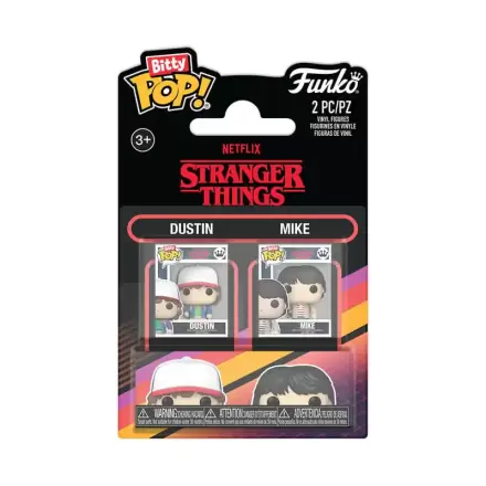 Stranger Things Bitty Funko POP! Figurina de Vinil 2 bucăți Dustin & Mike poza produsului