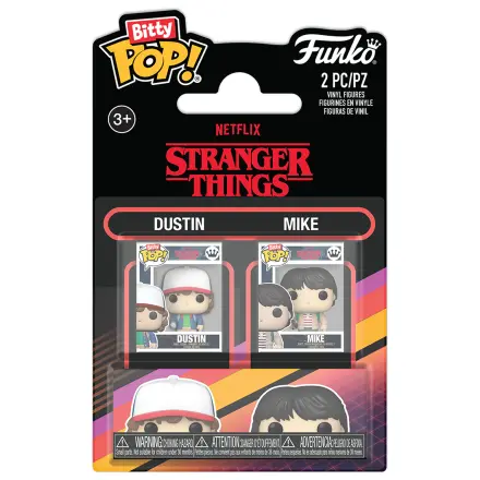 Stranger Things Bitty Funko POP! Figurina de Vinil 2 bucăți Dustin & Mike poza produsului