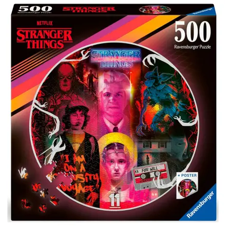 Stranger Things Puzzle rotund Friends Don't Lie (500 piese) poza produsului
