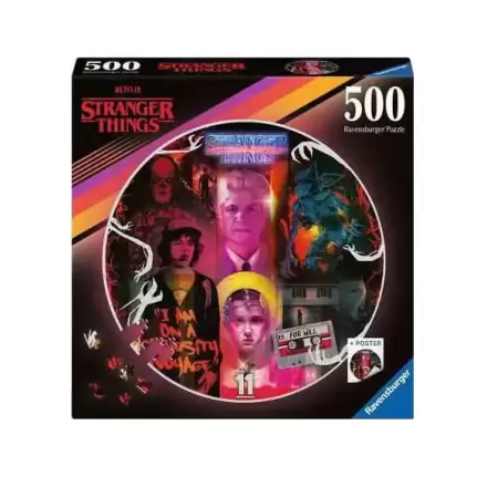 Stranger Things Puzzle rotund Friends Don't Lie (500 piese) termékfotója