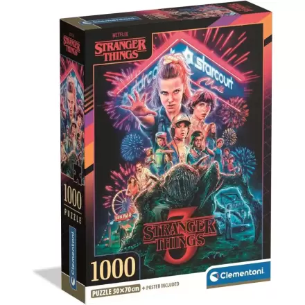 Stranger Things puzzle 1000 piese poza produsului