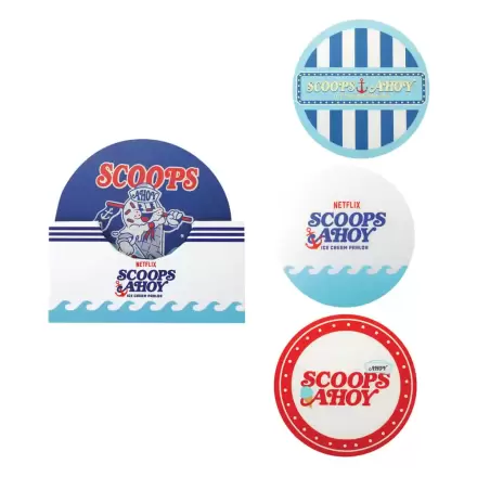 Stranger Things Scoops Ahoy set de 4 suporturi pentru pahare poza produsului