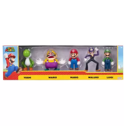 Super Mario Bros blister 5 figurine 6cm poza produsului