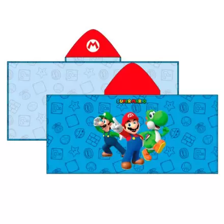 Super Mario Bros prosop poncho din microfibră poza produsului