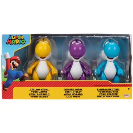 Super Mario Bros Yoshi pack 3 figurine 10cm poza produsului
