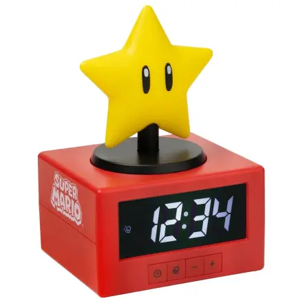 Super Mario Icon Alarm Clock Super Star 15 cm poza produsului