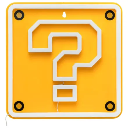Super Mario LED Neon Lampa de perete Question Block 24 x 24 cm poza produsului