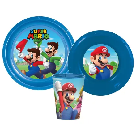 Set de vesela Super Mario Mushroom Kingdom, set de plastic poza produsului