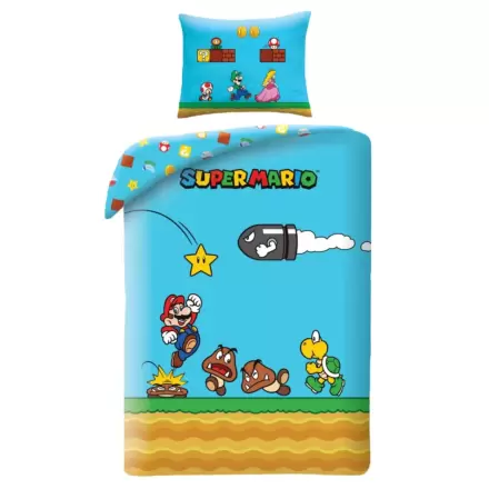 Set de husă de plapumă Super Mario Ver. 3 140 x 200 cm / 70 x 90 cm poza produsului