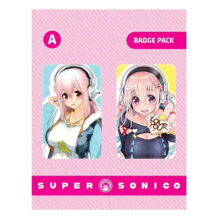 Super Sonico Pin Insigne Set 2 bucăți Set A termékfotója