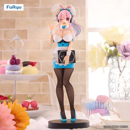 Statuie PVC Super Sonico BiCute Bunnies Waitress Light Blue Color Ver. 28 cm poza produsului