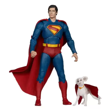 Superman (2025) DC Multiverse Deluxe Figurina de Acțiune Superman cu Krypto the Super Dog 18 cm poza produsului