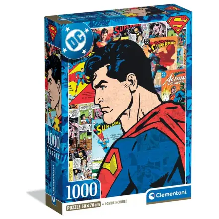 Superman Comic Puzzle compact cu 1000 piese poza produsului
