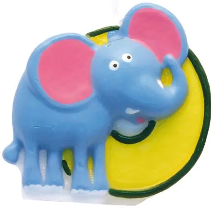 Safari Cake Candle, Lumânare de tort în formă de număr 0 poza produsului