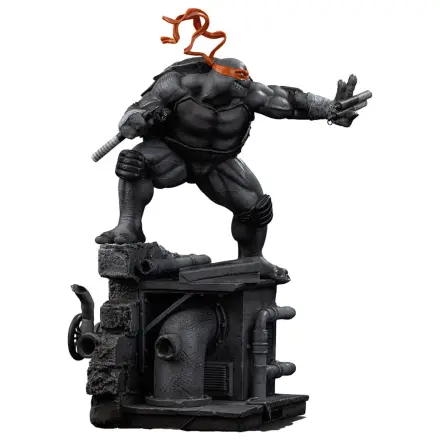Teenage Mutant Ninja Turtles Art Scale Statuie 1/10 Michelangelo Black and White Variant 26 cm poza produsului