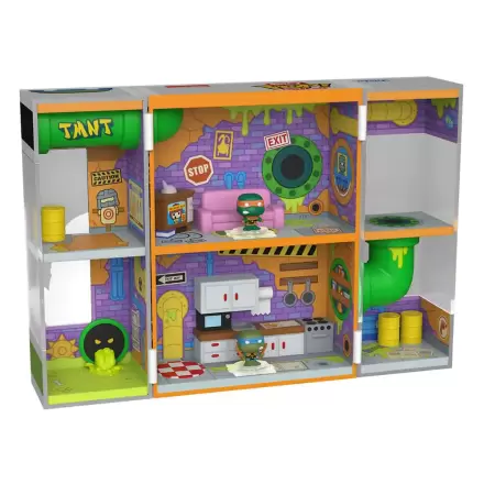 Teenage Mutant Ninja Turtles Bitty Funko POP! Bitty Box Display cu 2 Figurine Vinyl Sewer Lair poza produsului