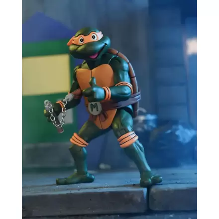 Teenage Mutant Ninja Turtles (Cartoon) Figurina de Acțiune Ultimate Michelangelo VHS 18 cm termékfotója