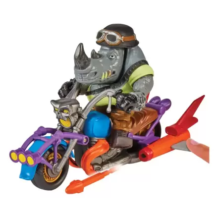 Figurină Acțiune Teenage Mutant Ninja Turtles Chopper mit Rocksteady termékfotója