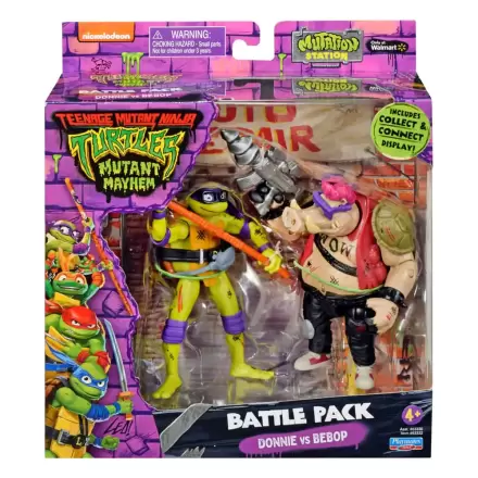 Teenage Mutant Ninja Turtles figurine de actiune Donatello vs. Bebop 11 cm poza produsului