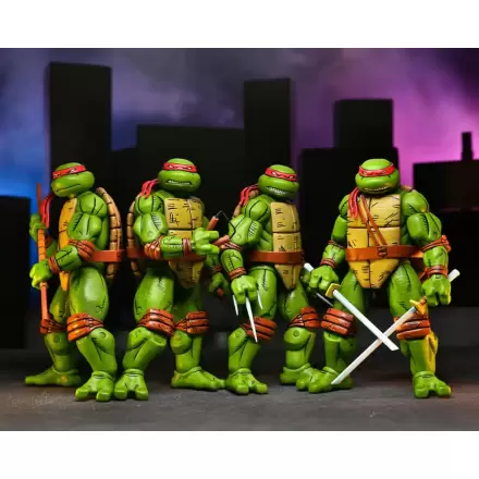 Teenage Mutant Ninja Turtles (Mirage Comics) figurine de acțiune set de 4 bucăți Leonardo, Raphael, Michelangelo, si Donatello 18 cm poza produsului
