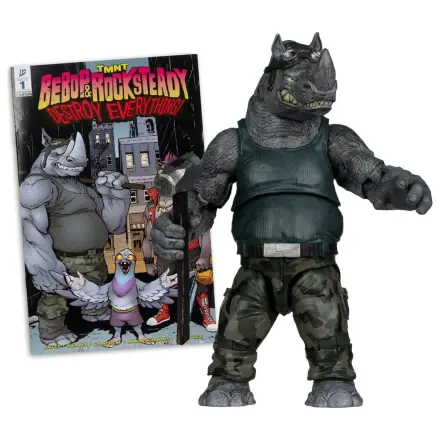 Teenage Mutant Ninja Turtles Page Punchers figurina de actiune Rocksteady 17 cm poza produsului