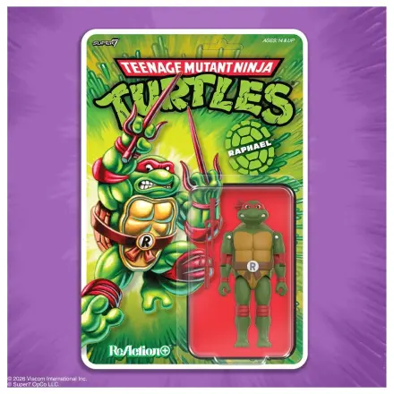 Teenage Mutant Ninja Turtles ReAction+ Figurina de actiune Valul 01 Raphael poza produsului