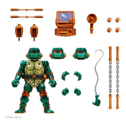 Teenage Mutant Ninja Turtles Ultimates Figurina de acțiune Războinic Metalhead Michelangelo 18 cm termékfotója