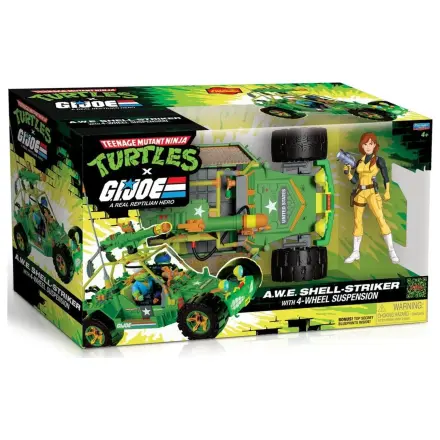 Teenage Mutant Ninja Turtles x G.I. Joe Crossover Classics Vehicul A.W.E. Shell-Striker cu Figurina poza produsului