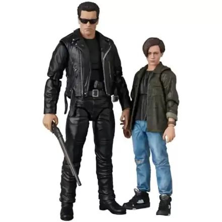 Terminator 2 MAFEX Figurină de acțiune T-800 (T2 Ver.) & John Connor 16 cm poza produsului