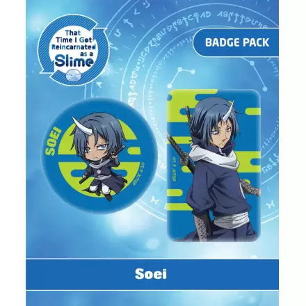 Set 2 insigne That Time I Got Reincarnated as a Slime Pin Badges Soei poza produsului
