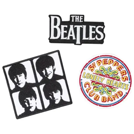 The Beatles set de 3 patch-uri poza produsului